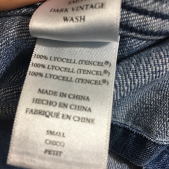 Rails Smith Embroidered Sleeve Button Chambray Shirt Size Small New - Picture 11 of 15